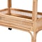 Bali & Pari Lombok Modern Bohemian Natural Brown Rattan Wine Cart 238-13391-ZORO - alternate 10